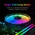 Computer CPU Heatsink Cooling Fan RGB Colorful Lighting Cooler Computer Radiator Aluminum Heat Sink With 17 Lighting Modes Simple Installation CPU System Coolin