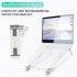Computer  Holder Plastic Multifunctional Foldable Three in one Laptop Stand grey white