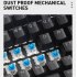Computer Keyboard Colorful 87 key Gaming Keyboard Office Mechanical Keyboard white