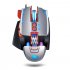 Computer Mouse English Edition V9 Mechanical Game Wired Mouse USB Mouse Silver gray