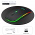 Computer Mouse G852 Rechargeable Silent Bluetooth 2 4g Dual mode Wireless Mouse Portable Mouse For Office black