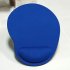 Computer Mouse Pad Solid Color Wrist Protection Anti slip Pad  blue