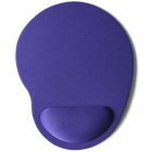 Computer Mouse Pad Solid Color Wrist Protection Anti slip Pad  purple