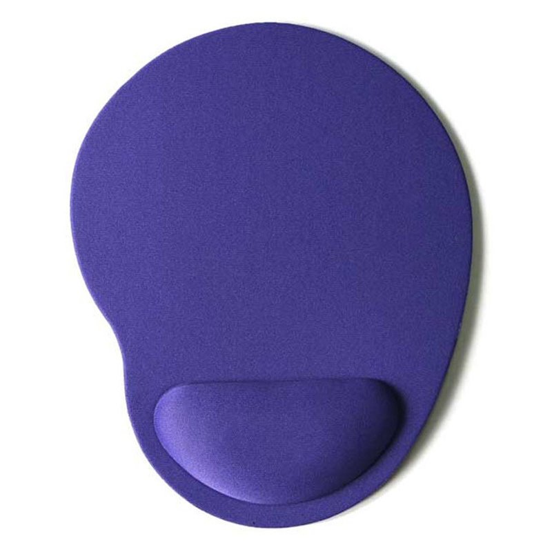 Computer Mouse Pad Solid Color Wrist Protection Anti-slip Pad  purple