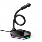 Computer Usb <span style='color:#F7840C'>Microphone</span> Rgb Luminous Flexible <span style='color:#F7840C'>Microphone</span> Chat Video Conference <span style='color:#F7840C'>Microphone</span> black