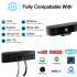 Computer Video Camera Network Conference 1080p Hd Camera with Noise Reduction Microphone black