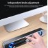 Computer bluetooth Speaker Desktop Soundbar Speakers Double Horn Stereo Subwoofer Home Theater for PC  black