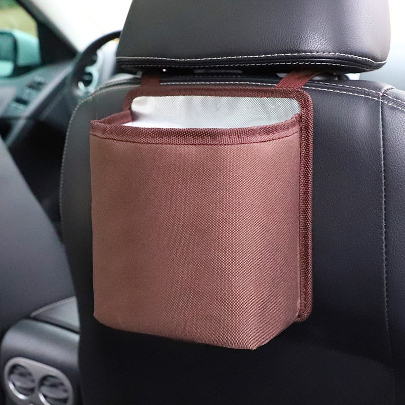  Brown Storage Pouch Seat Back Pocket 