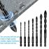 Concrete Drill Bit  7Pcs Masonry Drill Bit Set With U shaped Groove  1 4 Hexagonal Handle  Cross Shaped Tip Design  High Hardness Metal Tile Drill Bit 3 12 seve