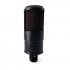 Condenser Recording Microphone Round Multi function Microphone with Shock mounts black