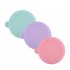 Condiment Containers With Lids 4 Pack 50ml Dipping Sauce Cup Leakproof Silicone Lid For Dessert Salad Dressing light purple50ML cup 4 pack