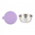 Condiment Containers With Lids 4 Pack 50ml Dipping Sauce Cup Leakproof Silicone Lid For Dessert Salad Dressing light purple50ML cup 4 pack