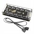 Connector 1 To 10 Port ARGB Splitter Hub 5V 3Pin ARGB Case Fan Hub With Adhesive Base SATA Power For LED Fans Lights ARGB hub