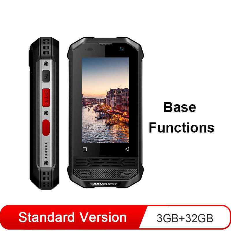 Conquest F2 Rugged Smartphone Mini Ip68 Nfc 3700mah Android Mobile Phone 3+32GB Standard Edition