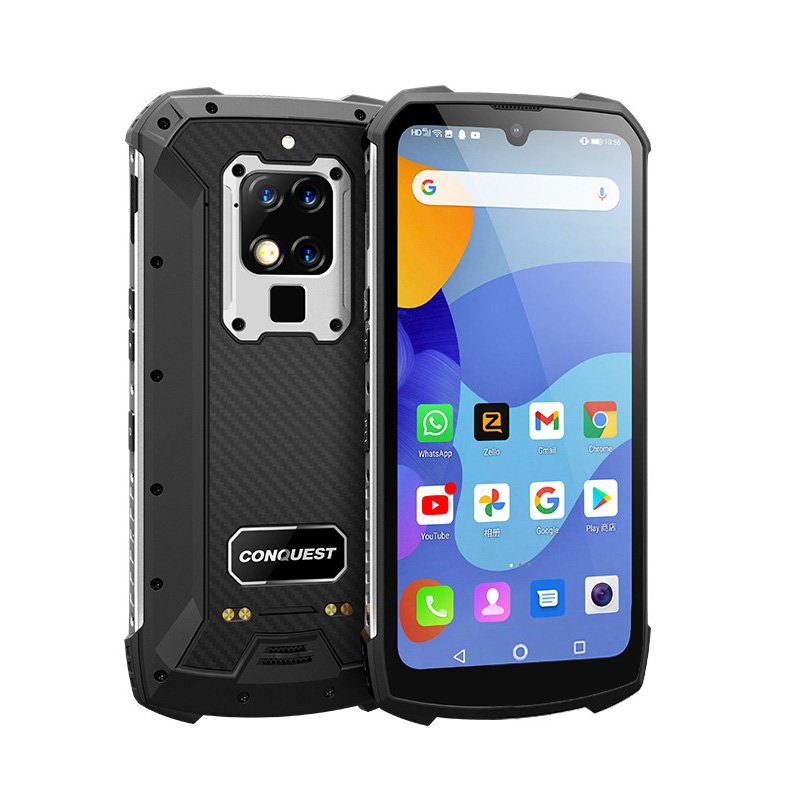 Original CONQUEST S16 Rugged Smartphone Ip68 Shockproof Waterproof Android Wifi Mobile Phones 8+256GB silver