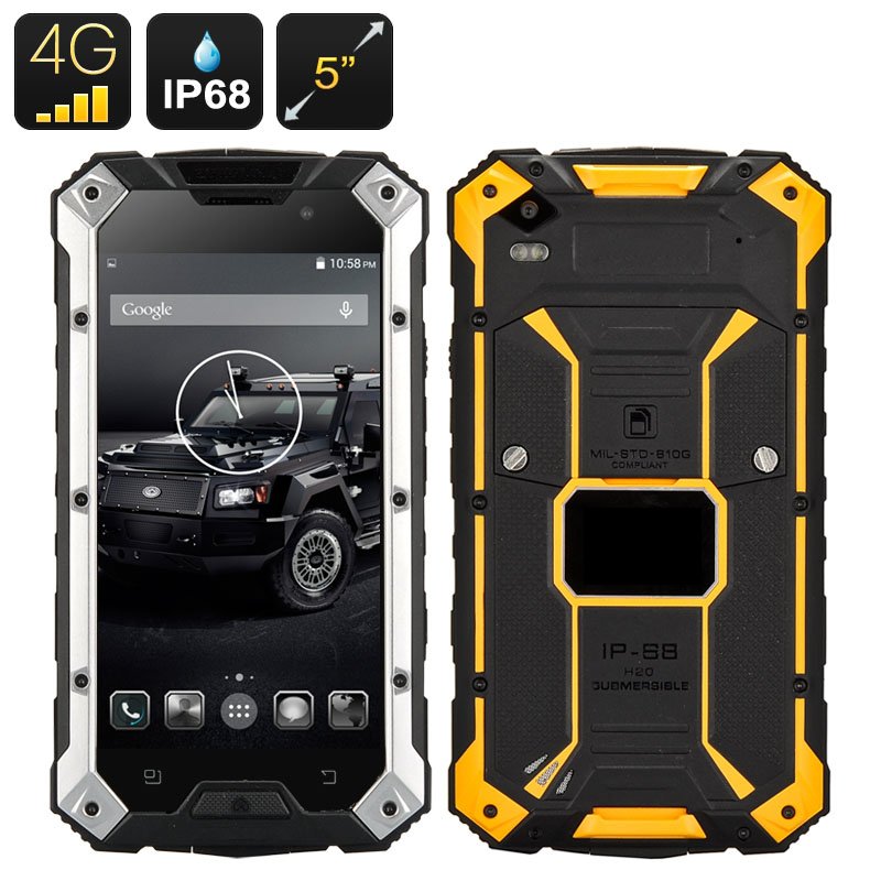 Conquest S6 Rugged Phone (Yellow)