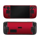 Console Stickers Protective Decals Wrapping Cover Handheld Game Console Anti-scratch Film Compatible For Steam Deck 7-Aurora Red