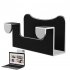 Continuity Camera Mount Compatible For Mac Book Air Laptop Phone Holder Webcam Stand Compatible For Iphone silver