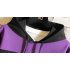 Contrast Color Hoodies Sweater with Letters Decor Casual Loose Pullover for Man black M