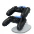 Controller Charger Stand With Led Indicator Dual Usb Charging Docking Station Compatible For PS4 Pro PS4 black