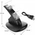 Controller Charger Stand With Led Indicator Dual Usb Charging Docking Station Compatible For PS4 Pro PS4 black