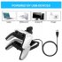 Controller Charger for PS5  Double USB Fast Charging Docking Station Stand   LED Indicator for PS 5 Controllers black
