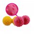 Convex Silicone Massage Ball Yoga Roller Body Massager Back Trigger Pain Reliever yellow