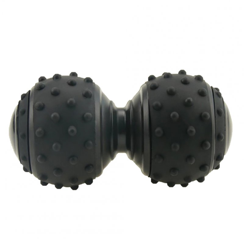 Convex Silicone Massage Ball Yoga Roller Body Massager Back Trigger Pain Reliever black