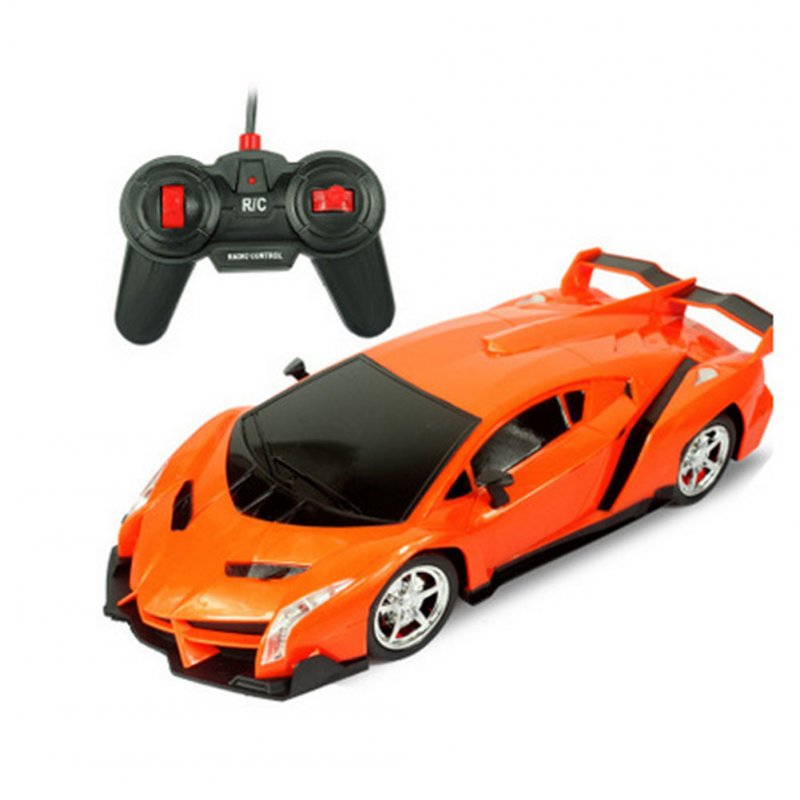 Cool Electric Remote Controlled Racing Sports Car Toy for Kids Boys Lamborghini orange_1:16