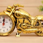 Cool Motorcycle Shape Alarm Clock Home Tabletop Decoration PF168D  local gold single color 
