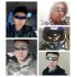 Cool Sunglasses with Narrow frame Cyclops Shield Party Mirror Mono Lens polaroid glasses