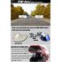 Cool Unisex Double Lens Flip up Motorcycle Helmet Off road Safety Helmet Line red with tea  lens M