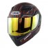 Cool Unisex Double Lens Flip up Motorcycle Helmet Off road Safety Helmet Line red with blue lens M