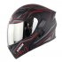 Cool Unisex Double Lens Flip up Motorcycle Helmet Off road Safety Helmet Line red with blue lens M