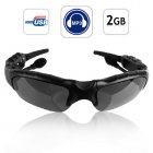 Cool looking sunglasses   MP3 shades with 2GB s of memory   What could be better than sunglasses with an MP3   WMA player built in as well as high quality earph