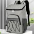 Cooler Cooling Backpack Insulated Leak Proof For Outdoor Camping  Picnic  Beach  Lightweight Lunch Tote Bag With Organized Storage Side Mesh Pockets grey
