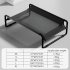 Cooling Dog Bed  Elevated Dog Bed With Suspended Design  Waterproof Steel Pipe  Wear Resistance Rust proof Raised Dog Bed For Indoor  Outdoor grey XS 61x46x21cm