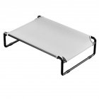 Cooling Dog Bed, Elevated Dog Bed With Suspended Design, Waterproof Steel Pipe, Wear Resistance Rust-proof Raised Dog Bed For Indoor, Outdoor grey XS-61x46x21cm