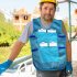 Cooling Ice Vest Summer Outdoor Activities Cooling Ice Vest With 8 Ice Bags For Men Women Hot Summer Outdoor Working blue