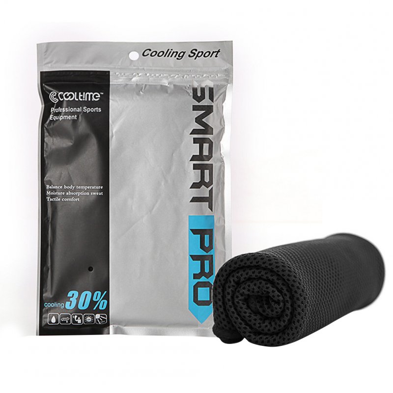 Cooling Towel Super Absorbent Cooling Towel for Sports black_30*100