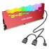 Coolmoon Ra 2 Ram Cooler High Efficiency 5v Argb Memory Module Heat Sink Light Effect Desktop Computer Memory Cooler White