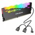 Coolmoon Ra 2 Ram Cooler High Efficiency 5v Argb Memory Module Heat Sink Light Effect Desktop Computer Memory Cooler White