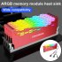 Coolmoon Ra 2 Ram Cooler High Efficiency 5v Argb Memory Module Heat Sink Light Effect Desktop Computer Memory Cooler White