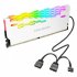 Coolmoon Ra 2 Ram Cooler High Efficiency 5v Argb Memory Module Heat Sink Light Effect Desktop Computer Memory Cooler White