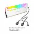 Coolmoon Ra 2 Ram Cooler High Efficiency 5v Argb Memory Module Heat Sink Light Effect Desktop Computer Memory Cooler White