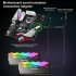 Coolmoon Ra 2 Ram Cooler High Efficiency 5v Argb Memory Module Heat Sink Light Effect Desktop Computer Memory Cooler White