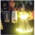 Copper Wire Firework Led Wire  Light Fairy Light Decoration Lamp With 8 Explosion Modes 120 lights  40pcs 3LED  warm white