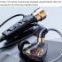 Corded Headphones Hd Microphone 3 5mm Jack Wired Headset Earbud With Ear Hook For Live Singing Recording Blue 3 meters