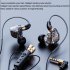 Corded Headphones Hd Microphone 3 5mm Jack Wired Headset Earbud With Ear Hook For Live Singing Recording Blue 3 meters
