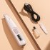 Cordless Dog Paw Trimmer For Grooming  Electric Grooming Clippers With LED Light  Smart Display Screen  Waterproof Small Pet Hair Trimmer For Dogs Cats White St